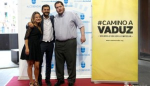 Kike Martín junto a sus compañeros del proyecto 'Camino a Vaduz´.