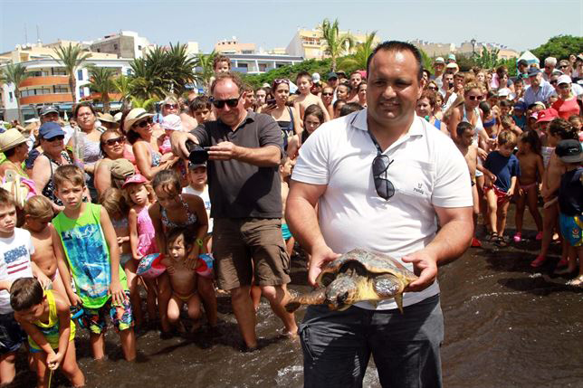Las tortugas han sido devueltas a su hábitat natural. / Foto: Jesús Mora Romero