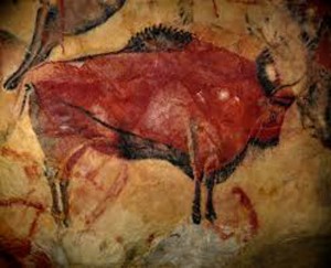 Una de las pinturas representada en las paredes de la cueva