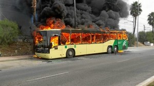 El autobús ha salido ardiendo.