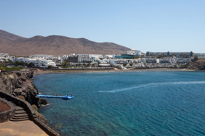 Playa Blanca, en Lanzarote, donde se instalará el Museo Atlántico.
