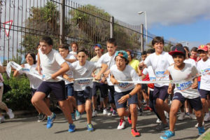 Niños en una edición anterior de la carrera.