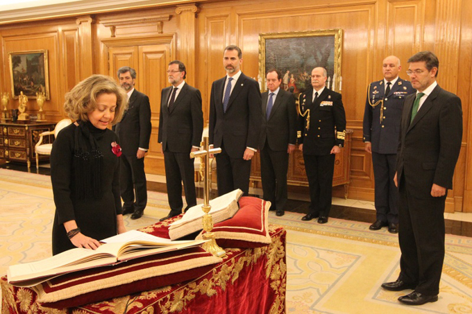 Consuelo Madrigal juró su cargo ante Su Majestad el Rey Felipe VI. / Foto: Casa Real.