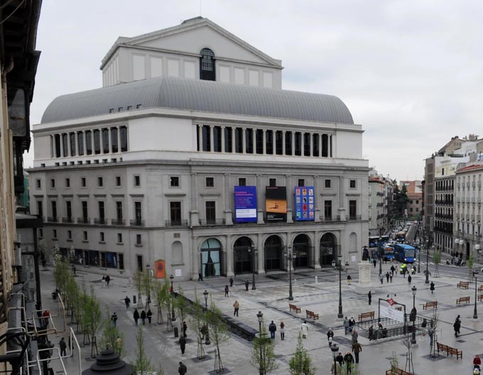 Fachada del Teatro Real de Madrid. / Foto: Ayuntamiento de Madrid.