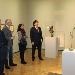 Un momento de la inauguración de la muestra.