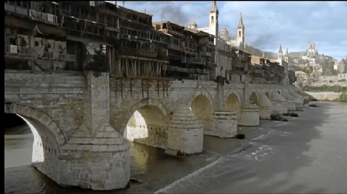 El Puente Romano en Juego de Tronos.