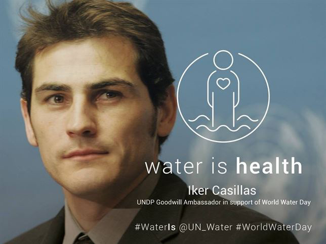 El futbolista Íker Casillas. / Foto: World Water Forum