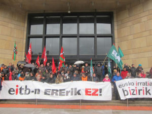 Una manifestación de empleados afectados por ERE. / Foto: Europa Press.