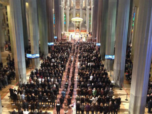 Funeral en la Sagrada Familia. / Foto: Europa Press.