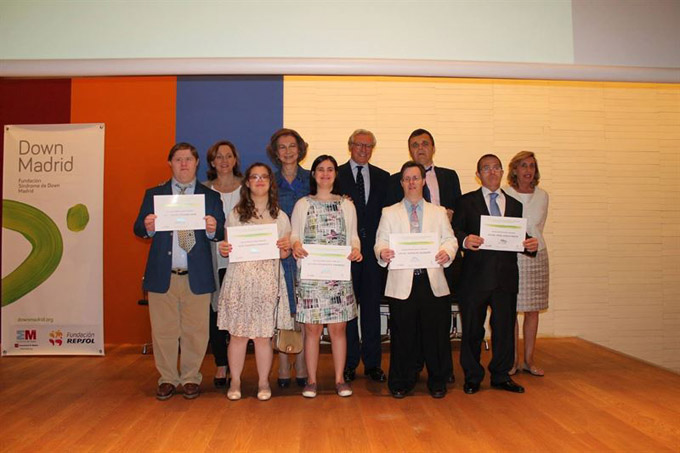 Los ganadores recogieron sus diplomas. / Foto: Down Madrid.