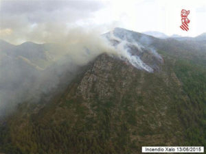 Los medios están desplegados para hacer frente a posibles incendios. / Foto: 112