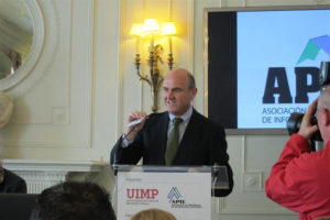 El ministro de Economía Luis de Guindos. / Foto: Europa Press.