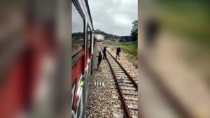 Los detenidos pintaban con grafitis los vagones de trenes.