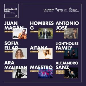 Alejandro Sanz, Juan Magán y Aitana, en el Polo Music Festival