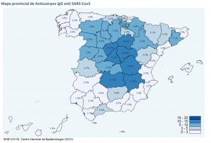 El 5% de la población española tiene anticuerpos frente al COVID-19