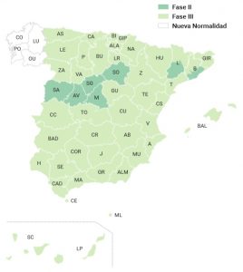 Más del 70% de la población retoma hoy las actividades de la fase 3