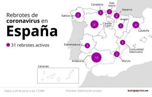 Los 13 rebrotes de covid-19 están controlados o en estudio