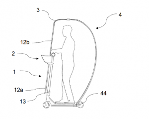 Nuevo dispositivo de protección contra la lluvia y/o el viento para patinetes