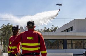 La UME abandona el incendio de Almonaster tras desactivar el Nivel 1