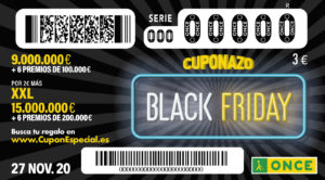 El Cuponazo de la ONCE celebra el Black Friday con tarjetas regalo